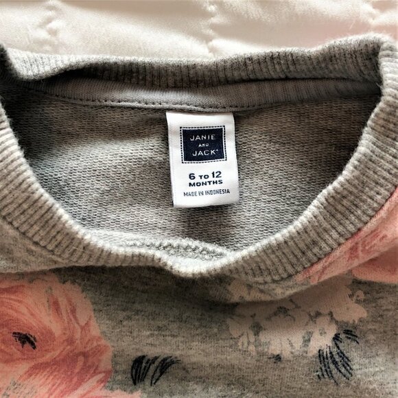 Janie & Jack Floral Ruffle Pullover - Picture 6 of 6